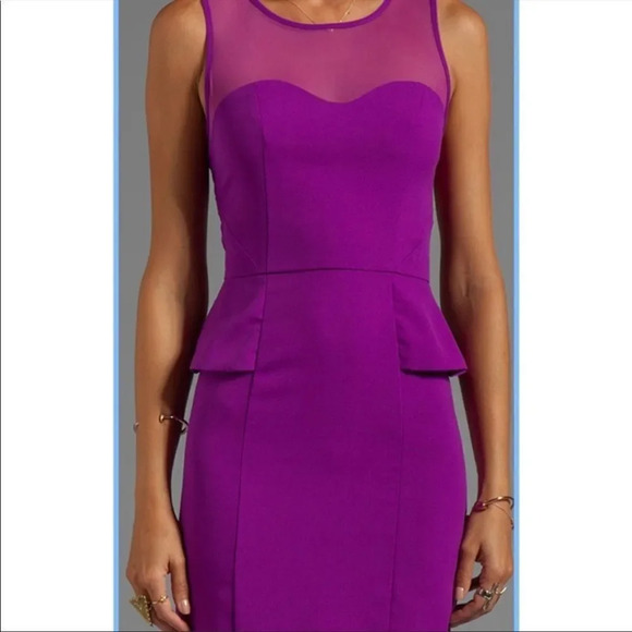 Greylin Melina Peplum Dress in Orchid - Picture 4 of 15